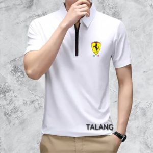 Kaos krah lengan pendek Feraarrii kaos distro polo ziper pria tangan pendek / baju import pria dewasa / kaos krah zipper terbaru 2024 / kaos polos pakai resleting / baju atasan pria polis ziper