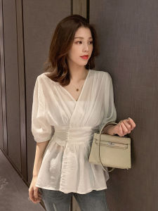 HerStore Women's Fashion: Elegant Short Sleeve Top & Summer Peplum Blouse