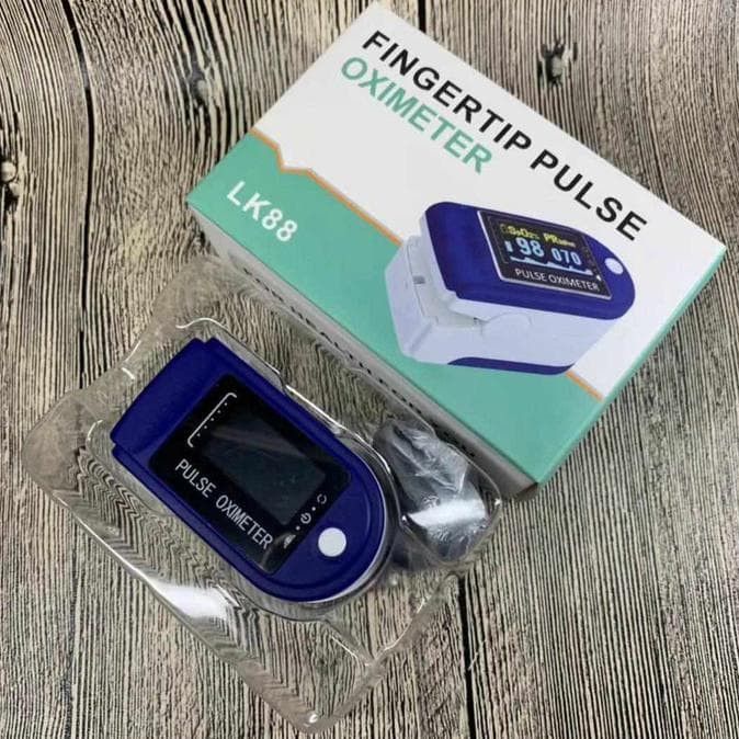 Oximeter LK88 Fingertip Pulse Oxymeter Lk88 Alat Ukur Kadar Oksigen