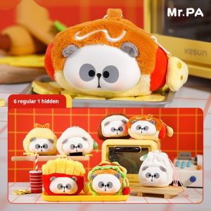 Kawaii Mr.Pa Panda What To Eat Today Series Mr.Pa Panda Doll Blind Box Change Storage Bags Blind Box Backpack Pendant Kids Gifts