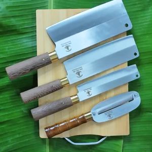 Bộ 4 dao nhà bếp A124B được rèn từ thép 420J2 của Nhật không gỉ