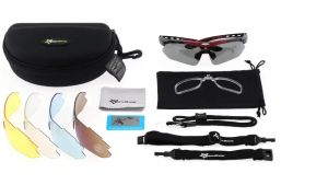 Bộ kính thể thao phân cực 5 tròng tích hợp khung kính cận ROCKBROS PKXD-1126