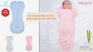 Túi Ngủ Kéo Khóa BU Baby Cho Bé 0-3M/ 3-6M