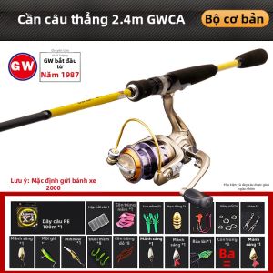 GW | Cần Câu Lure Baitcasting Ném Xa Universal Màu Vàng
