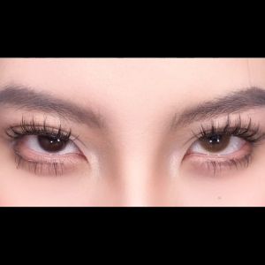 【COD】 AURORA Brown 1Sepasang Lensa Kontak Warna Lensa Warna Diameter 14.2 MM Softlens Lensa Kontak Gradien/Minus(0.00) Contact Lens Tahunan