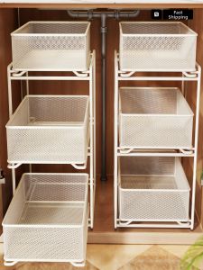 evesigar | Multi-functional Pull-out Layered Storage Shelf