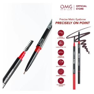 OMG OH MY GLAM EYEBROW Precise Matic Precisely On-Point! Pensil Alis Tahan Lama dan Presisi | Waterproof & Smudgeproof | Buildable & Blendeble |  High Pigmented | Eyebrow Matic | Pensil Alis Matic  | Ramah untuk Pemula
