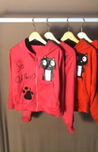 9 Shop Setelan Jaket Anak Perempuan HODIE CATTY (Dapat Baju+Celana) 3-5 Tahun Hoodie Jacket Sweater Cewek Gambar Kartun Lucu Hodi Terbaru Murah