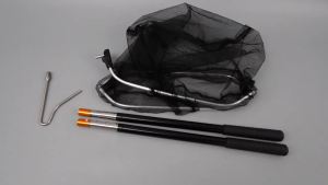 4Pcs Poultry Catcher Tools Stainless Steel Telescopic Chicken Grabber Pole & Small Chicken Catching Net Outdoor Bird Catcher