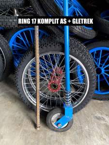 Ring 17 jari komplit as+gletrek (gratis klem 2 pcs)