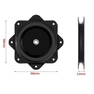 Heavy-Duty Chair Swivel Base 6"/4" 360° Rotating Rolling Bearing Turntable for Bar Stools Furniture Accessories