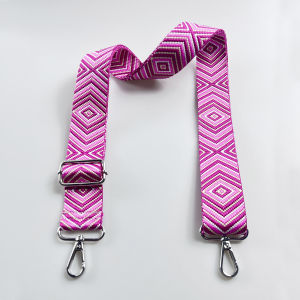 สายสะพายกระเป๋าถือแบบปรับได้ ขนาด 1.50 นิ้ว ลายลูกศรสี่เหลี่ยม ผ้าแจ็คการ์ด 1 ชิ้น