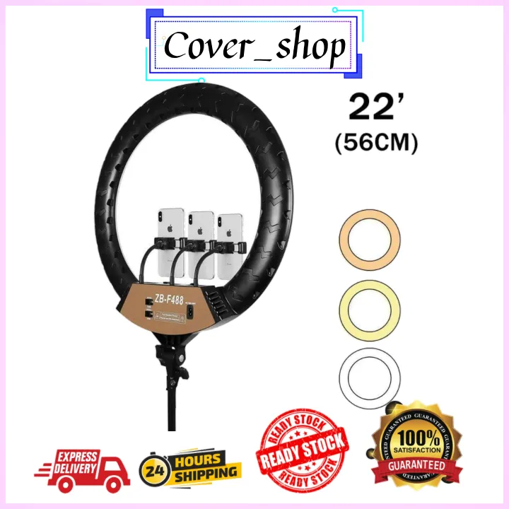 [Ready Stock] 22 Inch Ring Light Video 56cm LED Dimmable Studio Ring ...