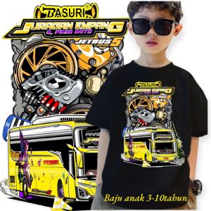 free stiker kaos anak laki laki sd tk karater bus telolet viral basuri juragan Empang JB 5