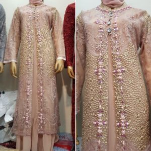 COD-GAMIS ROMPI MISAH TERBARU MOTIF PAYET MUTIARA BAHAN BROKAT CORNELLI GLITER