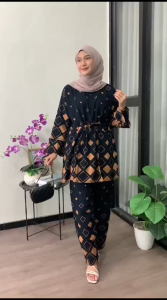 one set Tunik wanita terbaru 2024 hijab // setelan wanita kekinian 2024