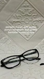 Nosepad Nose Pad Bantalan Ganjel Tempel hidung Kacamata Anti Slip sepasang