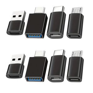 Bộ Chuyển Đổi USB Sang USB C 8 Món Bộ Chuyển Đổi Micro USB Sang USB C Cái/cái Đầu Nối Chuyển Đổi Cho Laptop Ô Tô Đầu Chuyển Đổi Type C Cái Sang USB
