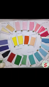 ดิ้นปอมปอมจิ๋วกว้าง 10มิล 🔥 ยาว 2หลา🔥 ตกแต่งเหรียญโปรยทาน งานDIY เสื้อผ้าชุดไทย ของชำร่วย