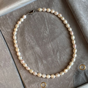 CAFFTI | Natural Freshwater Baroque Pearl Necklace for Women Luxurious Stacking Collar