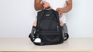 4033 (PARIS Backpack) Oxford Outdoor Teenage Backpack Travel Student Bag Scool Beg