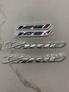 Bộ tem nổi vario 125 crôm bóng hàng nhập Thái Lan chất lượng cao dành trang trí riêng cho dòng xe này tem nổi màu sắc rất đẹp và bền giá bán cực tốt bán lẻ như bán sỉ