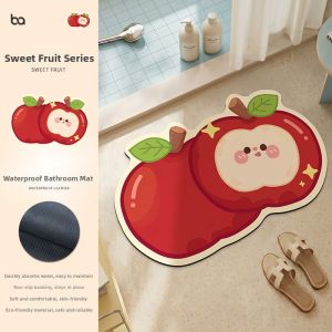 BEIAISI | Cartoon Diatomite Non-slip Shockproof Bath Mat