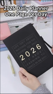 2026 Annual Planner 365 Days Notebook Calendar Monthly/Weekly Planner Office School Stationery