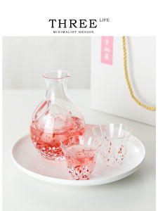 THREE LIFE | Set Crystal Glass Sake and Baijiu Cup Warmer