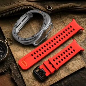 2 IN 1 Case + Silicone Strap for Samsung Galaxy Watch Ultra 2 PC Scale Protective Shell for Galaxy Ultra 2026 Band Accessory Set