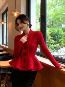 XUECAIQI | Unique French Lace Hem Sweater