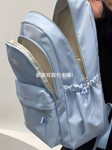 MOUSSON  กระเป๋านักเรียนนักเรียนหญิงเข้าได้กับทุกชุดนักเรียนมัธยมปลายญี่ปุ่นกระเป๋าเป้สะพายหลังสไตล์สาวเกาหลีนักเรียนมัธยมหญิงกระเป๋านักเรียนวัยรุ่น