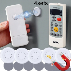 4 Sets/1set  Strong Magnetic Hook Anti-lost Magnet Hook  Remote Control Magnet Hooks Remote Control Fridge Sticker Home Organizer Hook