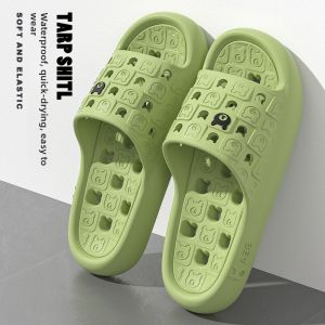 MONLEYTA | Womens Bathroom Hollow Out Slippers Indoor Home Bathroom Cool Sandals Quick Dry Anti-Slip For Spring Summer Autumn Winter