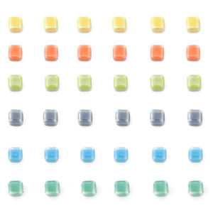 10pcs Fashion Colors 6/8mm Square Beads Cube Ceramic Beads DIY 2mm Hole Beads Handmade Porcelain Beads For Jewelry Making