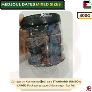 400g Mixed Sizes (Standard Large & Jumbo) AL-QUDS Palestinian Medjoul Dates
