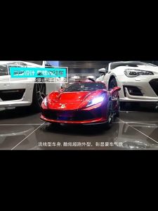 Childrens Rechargeabl Ride on Car Ferrari Supercar F8 Key Start Remote Control Rubber Tire Leather Seat for Kids Toy Car 1 TO 9 YRS