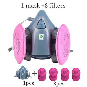 7502 Respirator Mask Protective Mask Industry Painting Spray Dust Gas Mask With 501 5N11 6001CN Chemcial Half Face Mask