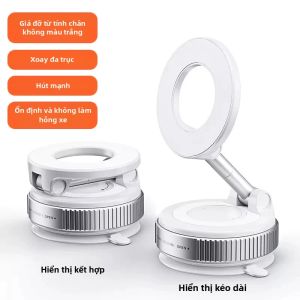 TAOYUNXI | 360 °   Giá Đỡ Điện Thoại Từ Tính Hút Chân Không Di Động Xoay Được Gấp Gọn Đa Năng Dùng Cho Bàn Làm Việc/ô Tô/tường/kính