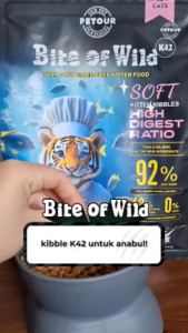 Bite of Wild - Makanan Kucing Kering Kitten Bebas Biji-Bijian 1kg K42 MAKANAN ANAK KUCING BITE OF WILD K42