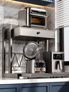 DOOPO | Pull-out Microwave Organizer Shelf Dual-layer