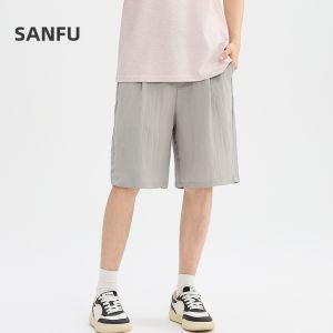 SANFU | Breathable Drawstring Straight Cut Shorts Men 5-inch Shorts