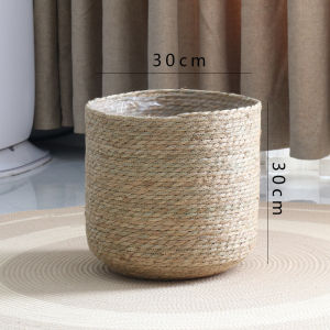 Woven Rattan Flower Pot Large