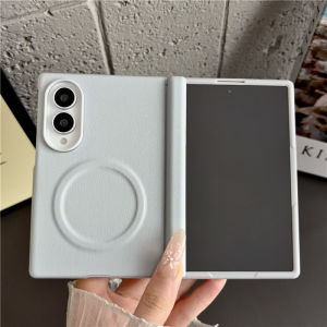 Candy Color Matte Leather for Magsafe Case for Samsung Galaxy Z Fold 8 Wide Fold8 ZFold8 Magnetic Screen Film Protector Cover