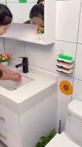 ชั้นวางสบู่ 3ชั้น กล่องสบู่ติดผนัง สำหรับห้องน้ำ ห้องครัว