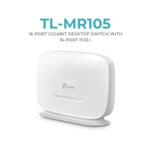 TP-Link TL-MR105 300 Mbps Plug and Play Wireless N 3G/4G Connection 4G LTE Router