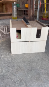 Derby Box wooden pet crate with ventilation holes handle and straps for carrying gamefowls DOUBLE
