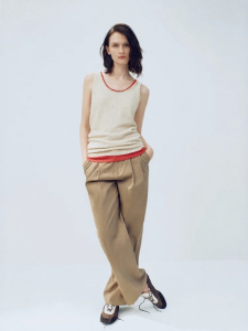 edition | Lightweight Cotton-like Wide-leg Casual Trousers