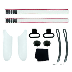【Original】 VR Accessories Bundle Battery Cover Replacement Kit Metal Ring Buckle Joystick Caps for Meta Quest 3 VR Controller Grips