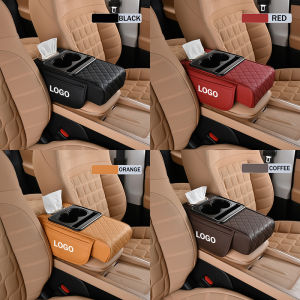 Comfortable Driving Experience Armrest Pad with Tissue Holder Box  Water-Resistant Arm Elbow Support Pads for Perodua Myvi Bezza Alza Aruze Ativa Axia
